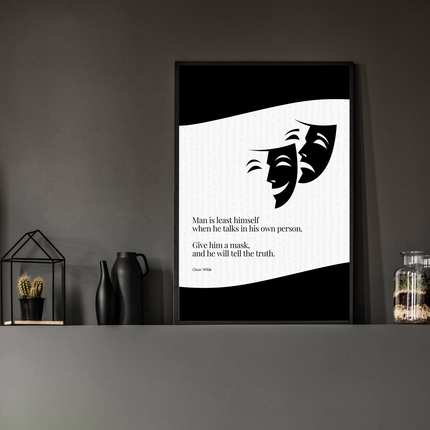 Oscar Wilde Quote Print - Wall Art Poster