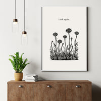 Eye Flower Poster – Surreal Optical Illusion Wall Art