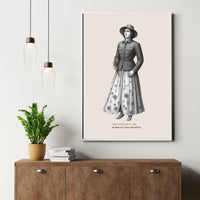 Woman in Military Jacket Poster – Identity Wall Art