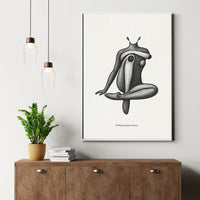 Abstract Human Figure Poster – Emotion & Form Conceptual Wall Art