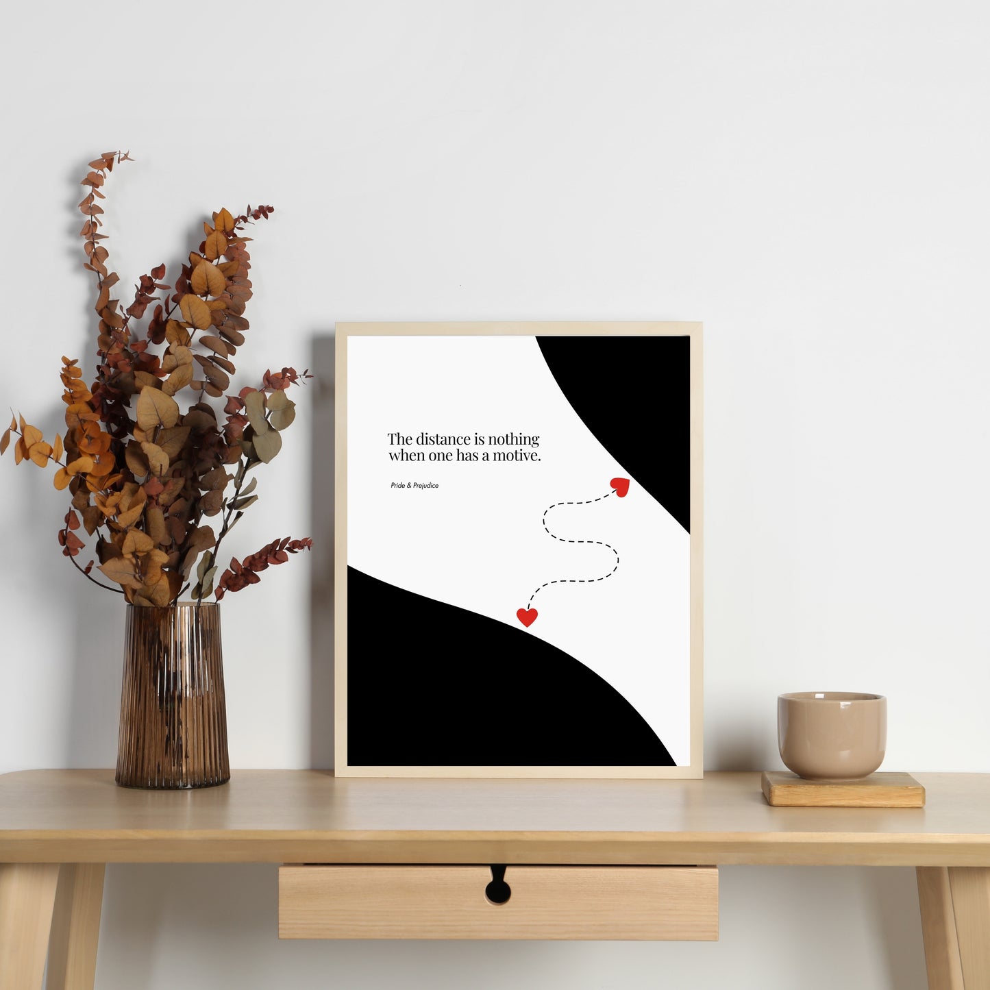 Jane Austen Quote - Pride & Prejudice Minimalist Poster