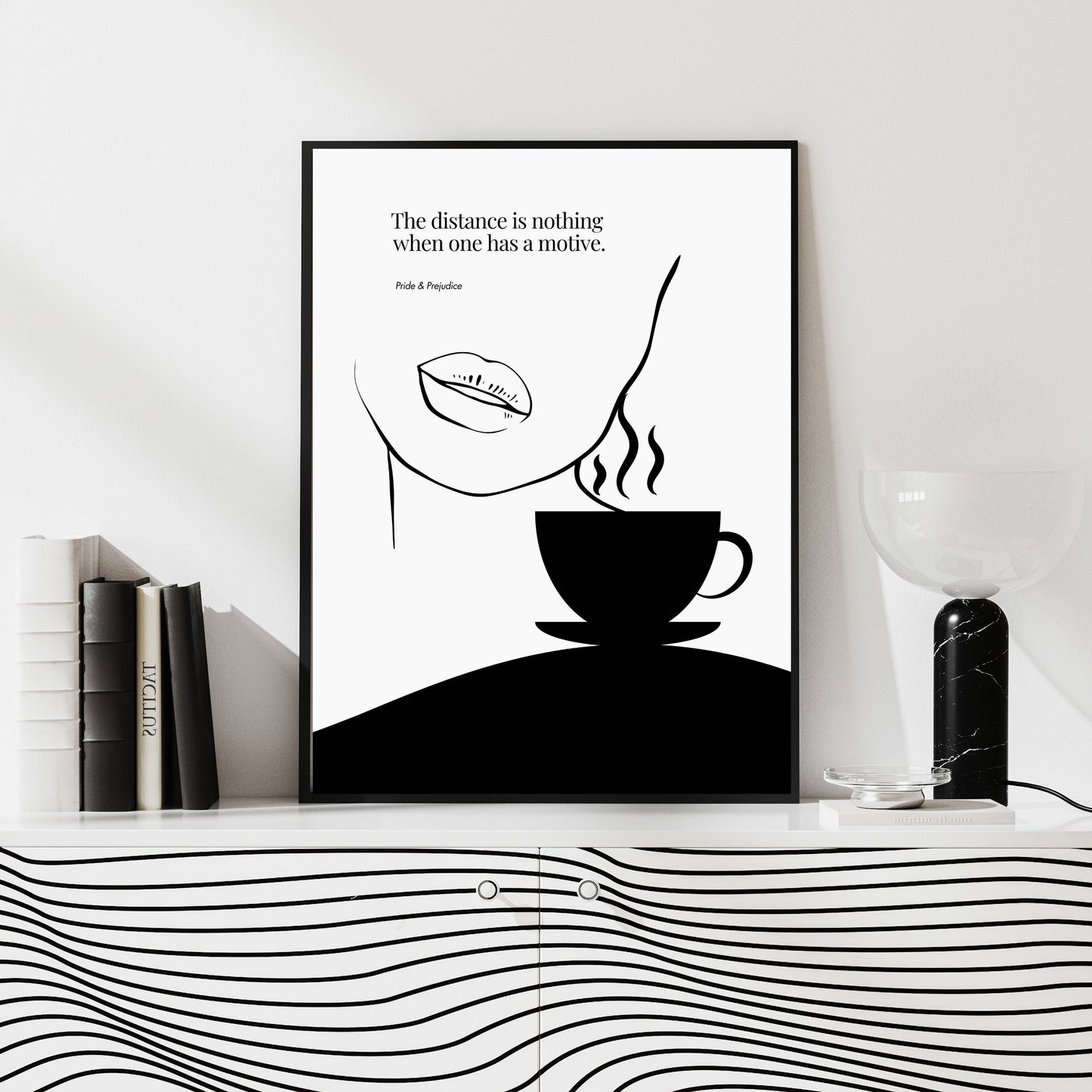 Jane Austen Quote-  Pride & Prejudice Minimalist Poster