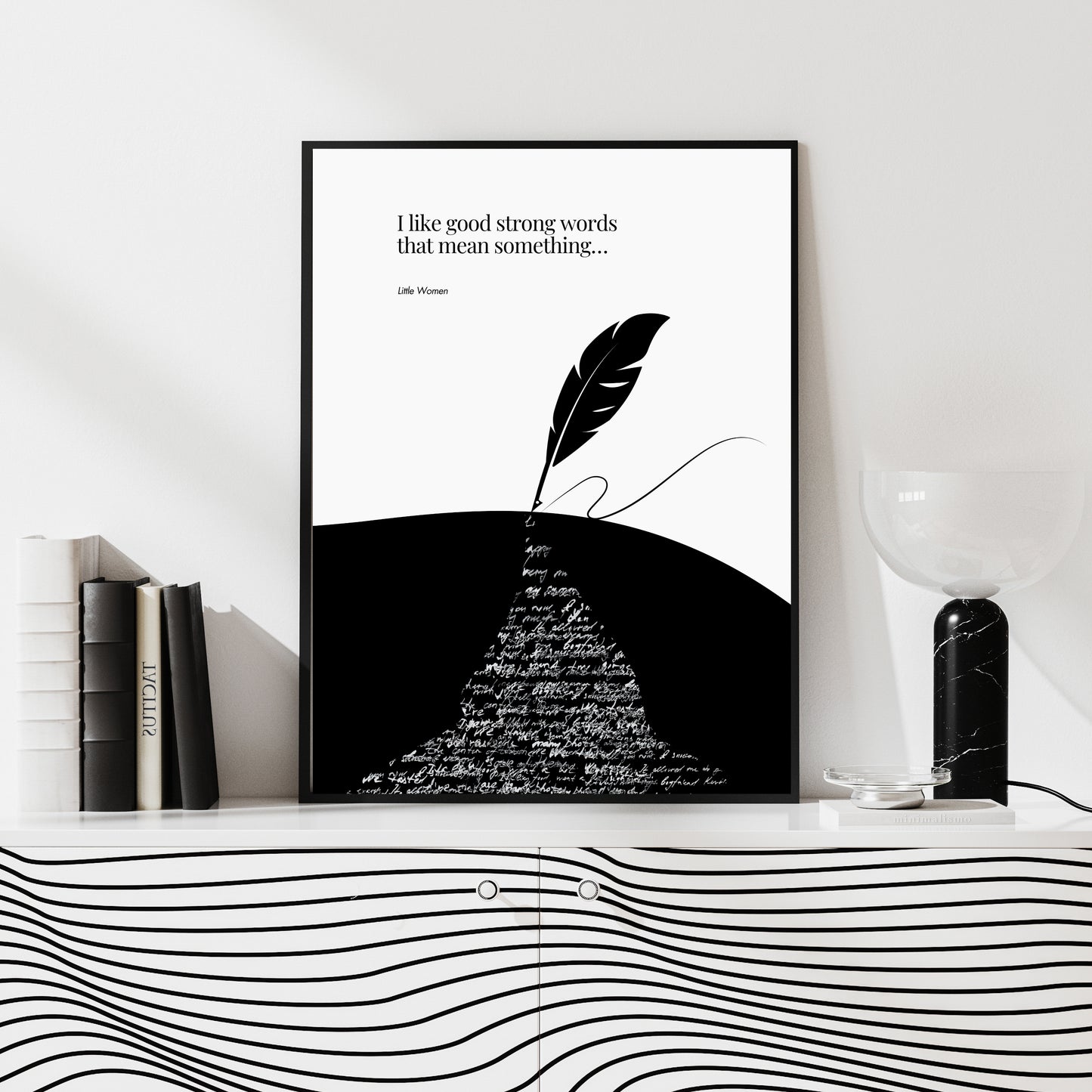 Louisa May Alcott quote - Little Women Print
