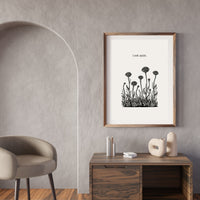 Eye Flower Poster – Surreal Optical Illusion Wall Art