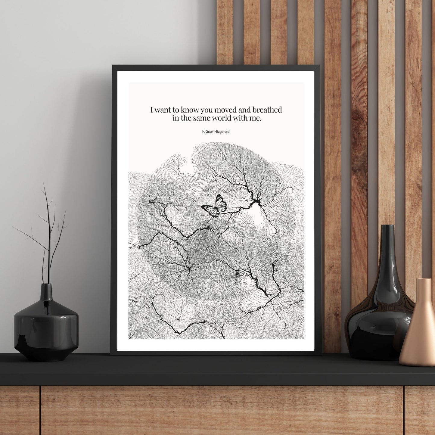 F. Scott Fitzgerald Quote Poster Art Print