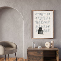 Scattered Pages Poster – "What Mattered Most Rarely Stays Written" Wall Art