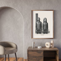 "Shared a Wall, Never a Door" Poster – Emotional Distance Wall Art