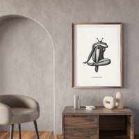 Abstract Human Figure Poster – Emotion & Form Conceptual Wall Art