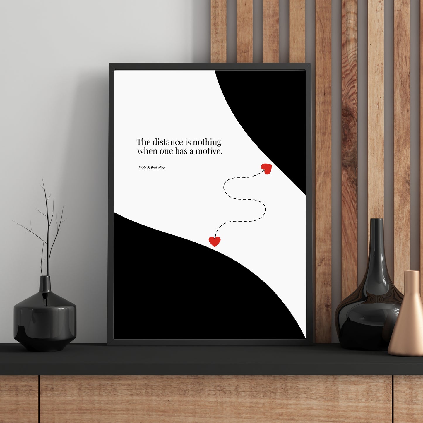 Jane Austen Quote - Pride & Prejudice Minimalist Poster