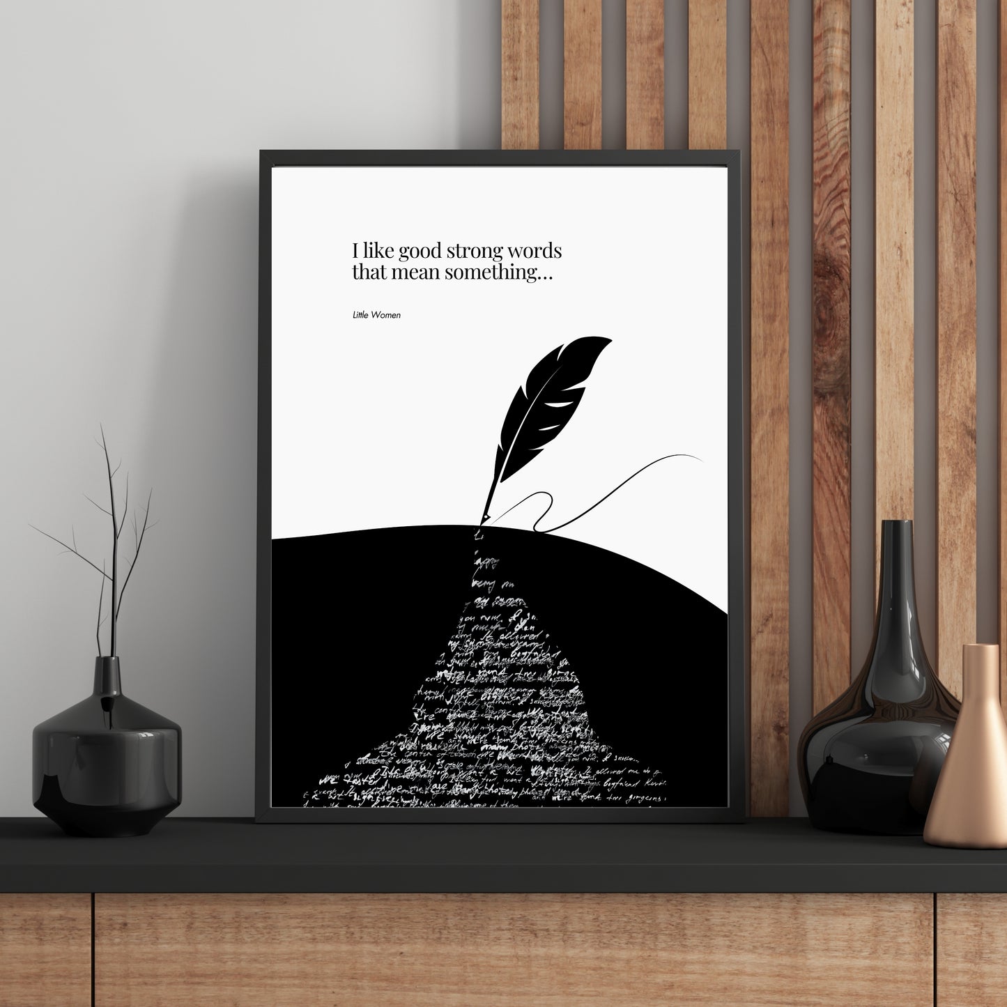 Louisa May Alcott quote - Little Women Print