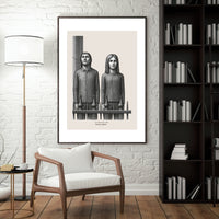"Shared a Wall, Never a Door" Poster – Emotional Distance Wall Art