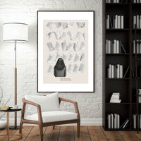 Scattered Pages Poster – "What Mattered Most Rarely Stays Written" Wall Art