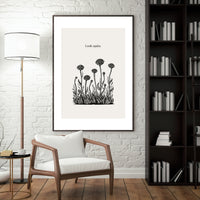 Eye Flower Poster – Surreal Optical Illusion Wall Art