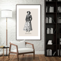 Woman in Military Jacket Poster – Identity Wall Art