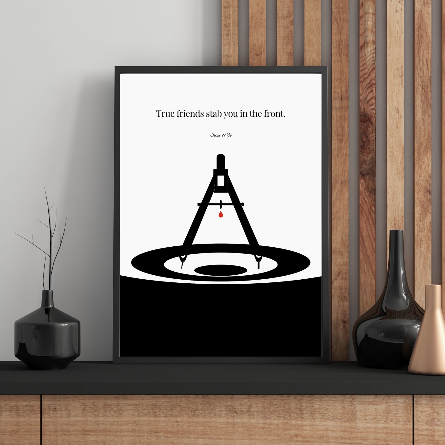 Oscar Wilde Poster - Minimalist Wall Art Print