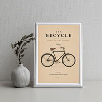 The Bicycle Poster – 1880s Vintage Bicycle Wall Art