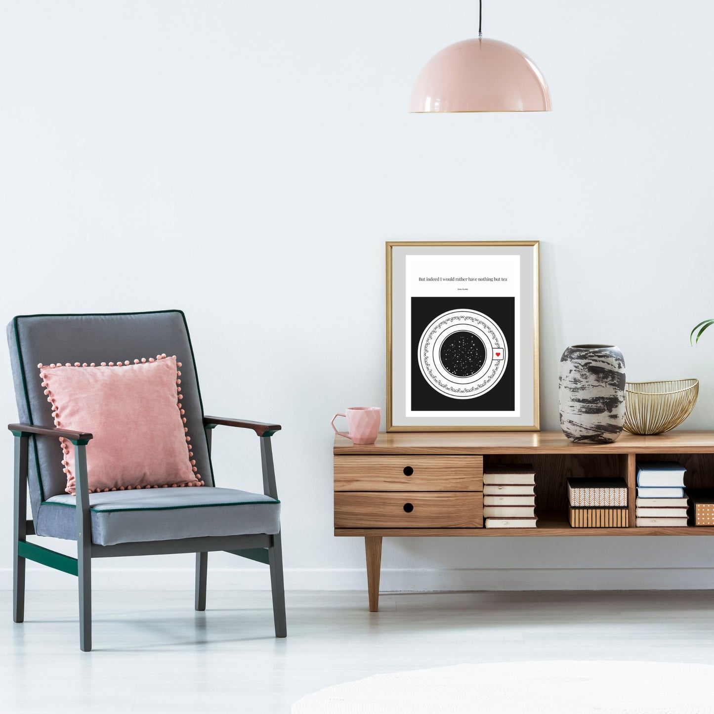 Jane Austen Quote Poster Art print