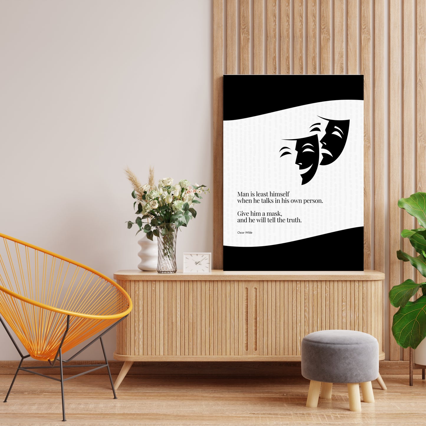 Oscar Wilde Quote Print - Wall Art Poster