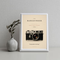 The Rangefinder Poster – Vintage Film Camera Wall Art