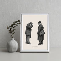 "Some Silences Arrive Too Late" Poster – Regret & Timing Wall Art