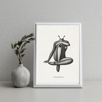 Abstract Human Figure Poster – Emotion & Form Conceptual Wall Art