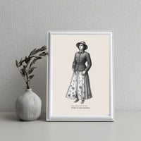 Woman in Military Jacket Poster – Identity Wall Art