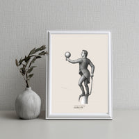 Balancing Figure Poster – Control & Fear Minimalist Wall Art