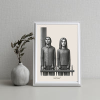 "Shared a Wall, Never a Door" Poster – Emotional Distance Wall Art