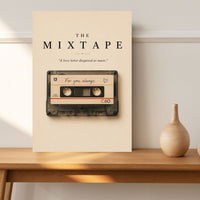 The Mixtape Poster – 1980s Cassette Tape Wall Art