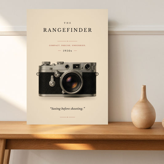 The Rangefinder Poster – Vintage Film Camera Wall Art