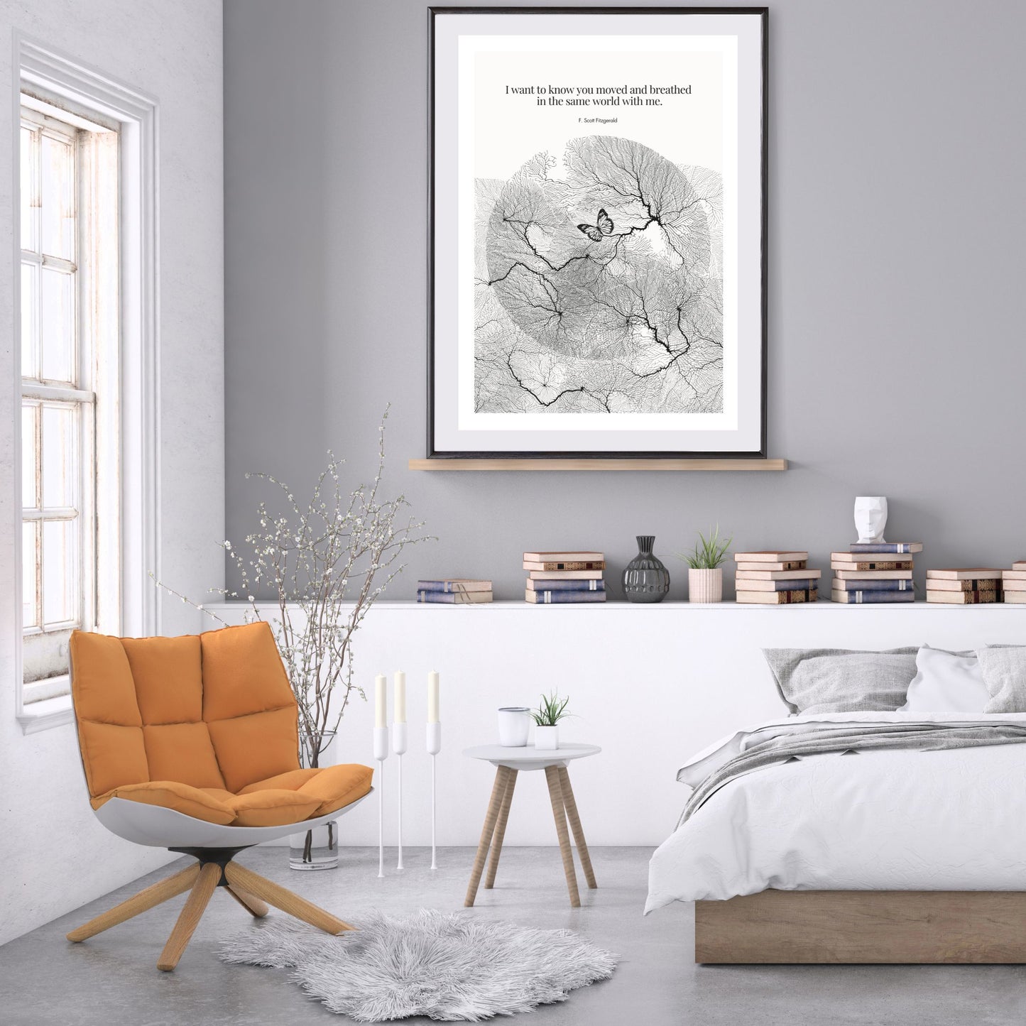 F. Scott Fitzgerald Quote Poster Art Print