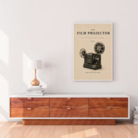The Film Projector Poster – Vintage Cinema Wall Art