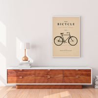 The Bicycle Poster – 1880s Vintage Bicycle Wall Art