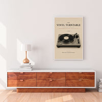 The Vinyl Turntable Poster – 1970s Record Player Wall Art