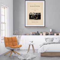 The Rangefinder Poster – Vintage Film Camera Wall Art